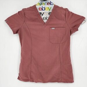 Figs Scrub Top Womens‎ Small Catarina One Pocket Pastel Pink Healthcare Uniforms